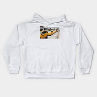 Big Yellow NY taxis Kids Hoodie